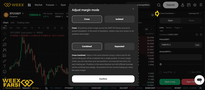 تعیین نوع مارجین